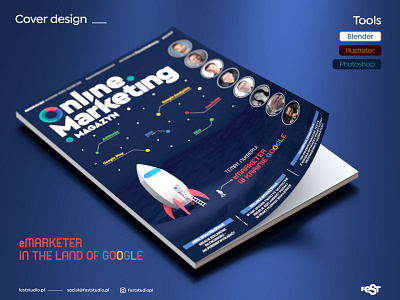 Online Marketing Magazine Cover Design