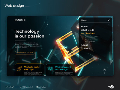 Web design concept design inspiration technology ui web web design webdesig
