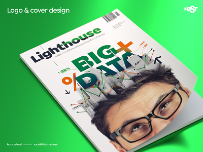 Logo and cover design for Lighthouse#2 magazine by Otodom cover design illustration layout logo magazine