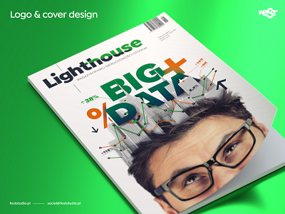 Logo and cover design for Lighthouse#2 magazine by Otodom