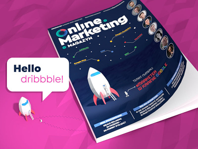 Hello! Logo, cover and layout design cover layout logo magazine space
