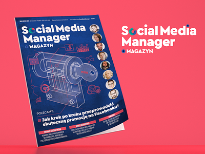 Social Media Manager cover & logo design cover design layout logo magazine