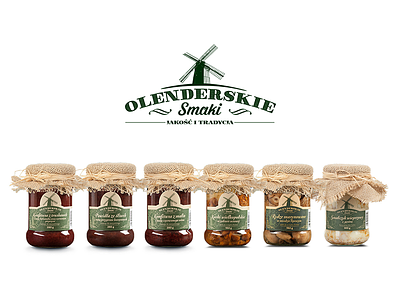 Olenderskie Smaki design food local logo packaging traditional