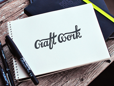Craftwork Logo calligraphy craftwork draft logo