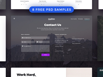 Singleton – Free 8 .psd Cards cards free freebie freebies landing photoshop psd ui ui kit