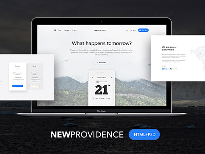 New Providence HTML+PSD Freebie