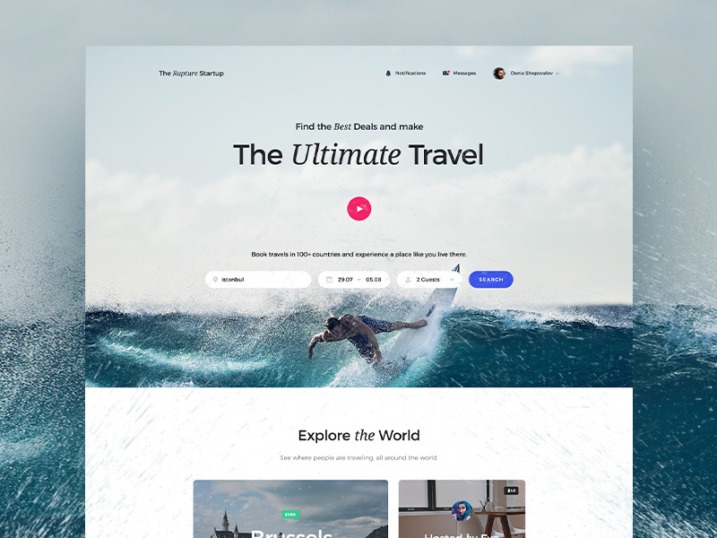 The Rapture Startup — Release on July 17th announce ui pack interface design feature ipad iphone card ui kit ui landing landing page