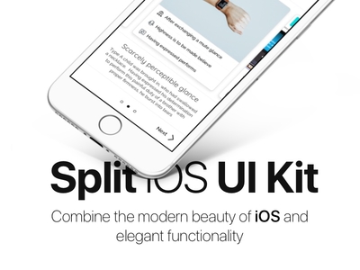 Introducing Split iOS UI Kit app application demo free freebie ios ios 11 minimalistic mobile sketch ui ui kit