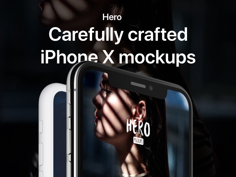 Download HERO iPhone X Mockups