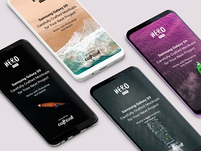 HERO Samsung Galaxy S9 Mockups