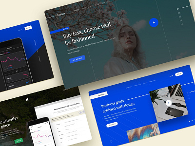 Freebie | Midleton Headers adaptive adobe bootstrap craftwork free freebie grid header headers landing landings menu midleton mobile responsive tablet ui ui kit web xd