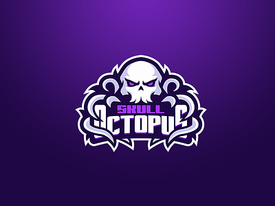 OctopuS🐙skull💀 mascot logo 🔥🔥 branding design illustration logo mascot mascot logo octopus mascot logo octopus skull pluto designer ui