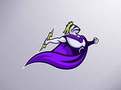 Mascot Logo for Over Power team⚡️🔥💥 batoot branding design icon illustration logo mascot mascot logo overpower pluto designer power mascot powermascot