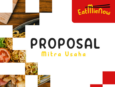 Eat mie now Proposal Cover branding design