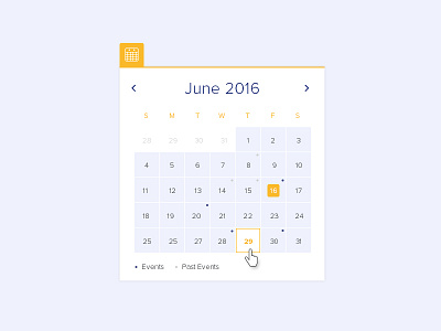 Events Calendar calendar date ui