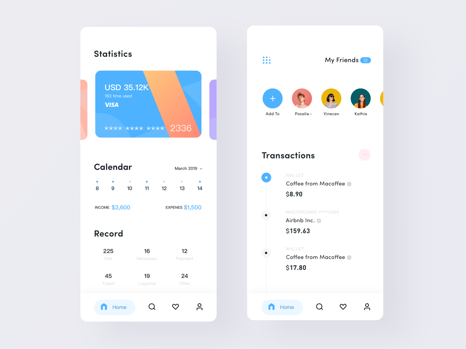 Financial Application by 上官 on Dribbble