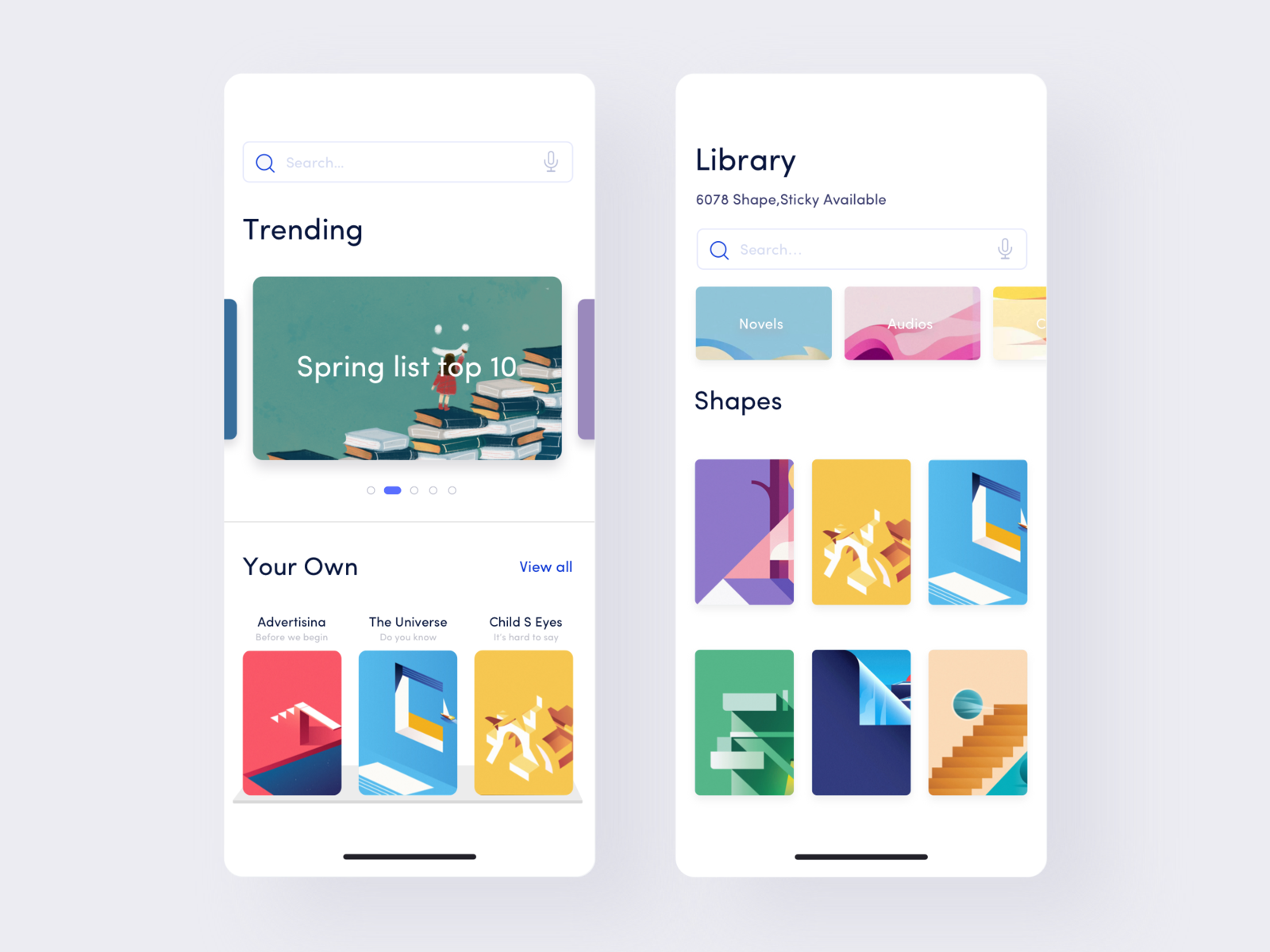 Library App by 上官 on Dribbble