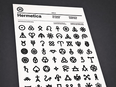 Hermetica Posters flat font helvetica icon minimal swiss symbol typography