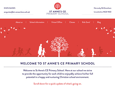 St Annes Primary School website