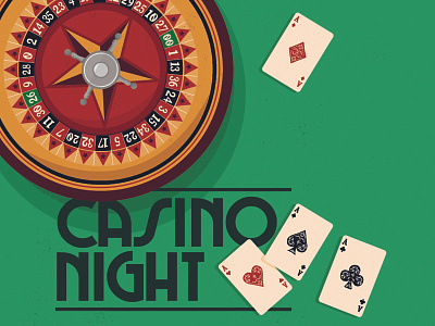 Casino Night ace cards casino cloth club diamond game heart playing poker roulette spade