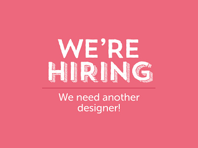 Graphic Design job available in our Lincoln studio