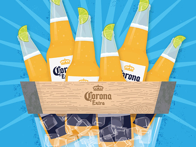 Corona Box Illustration Promo