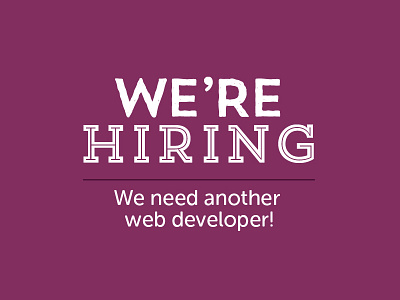 Are you a web developer? design developer hiring job join root studio team web website work