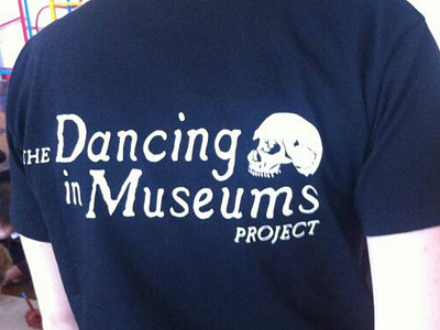 Dancing in Museums T-shirt Branding branding dancing logo museums skull t t shirt tee