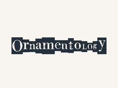 Ornamentology Logo Design brand branding grunge hot type logo printers steam punk steampunk type