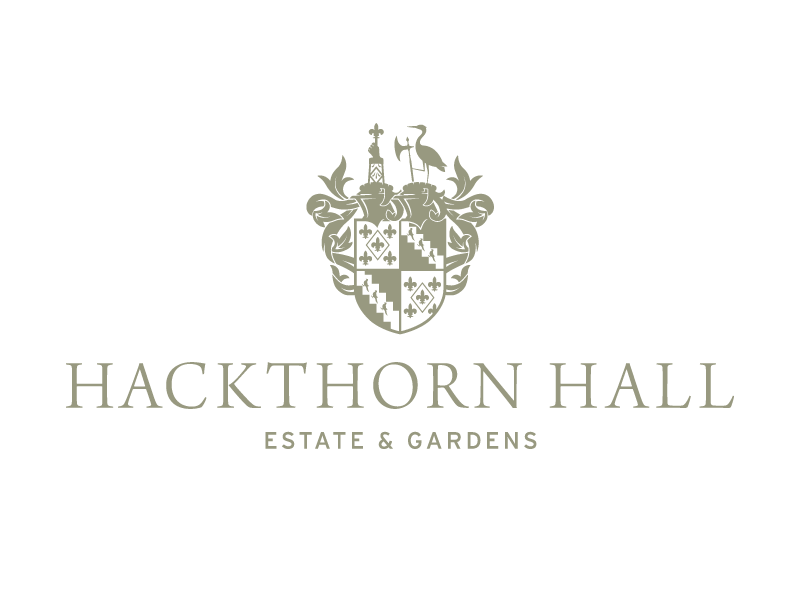 Hackthorn Hall Crest Logo Design branding crest estate family gardens hall logo