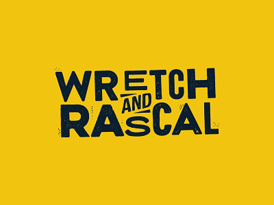 Wretch & Rascal and brand fun logo mark photo booth quirky rascal rough website wretch