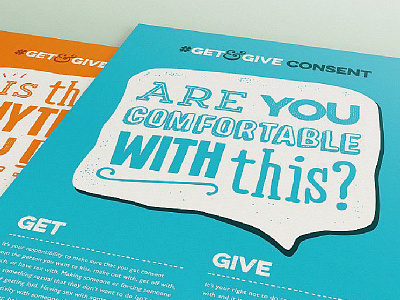 #GetandGive Consent Campaign campaign charity consent culture flyers sexual violence speech teenagers teens