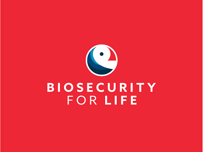 biosecurity for LIFE Logo Design biosecurity bird brand branding circle logo icon identitiy life logo logotype puffin sea seabird waves