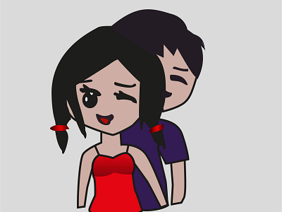 Happy couple cartoon caracter cartoon character cartoon illustration design illustration vector