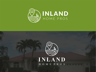 Inland Home Pros logo design. logo vector