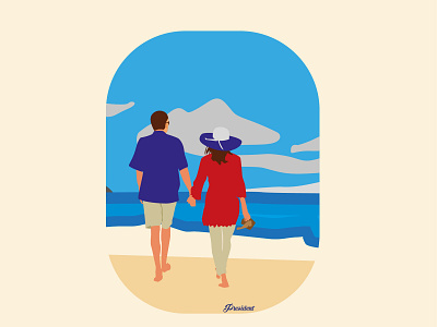 Romantic Breaks and Getaways cartoon character cartoon illustration illustration landscape vector