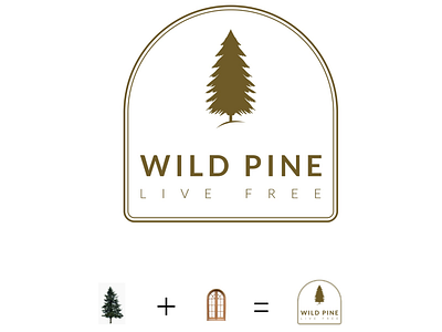 Wild pine logo logo