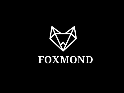 F O X M O N D business logo company logo design diamond fox logo logo design concept vector