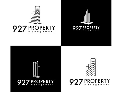 927 Property management building company logo design home house illustration logo realestate
