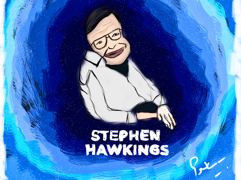 In The memory of Stephen Hawking by Prashant Yadav
