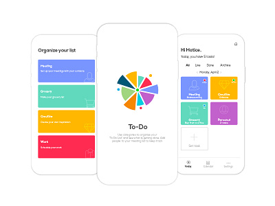 To-Do App app calendar clean design interface management mobile task todo uidesign