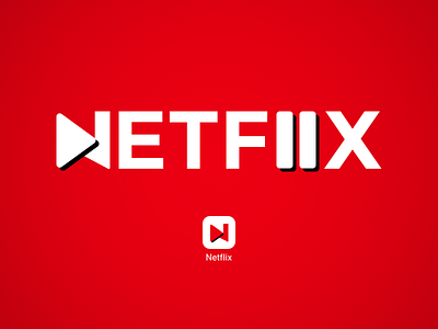 Netflix logo redesign button icon logo netflix new pause play rebrand redesign symbol watch