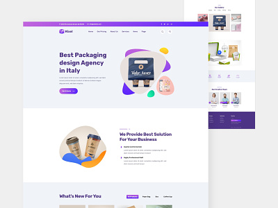 Package Design Company landing page business clean creative landing page design modern packagedesign startup