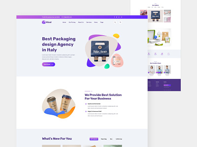 Package Design Company landing page