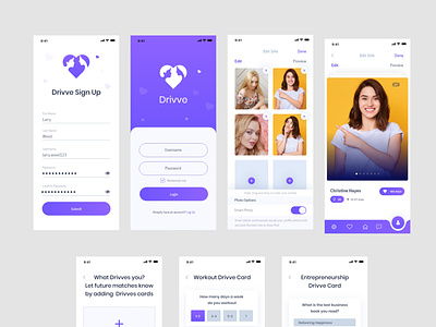 Dating App UI app design appui clean creative datingapp design modern