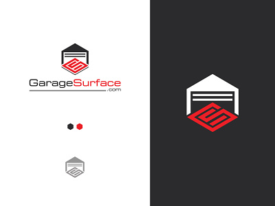 Garage Surface Logo branding concept clean construction logo creative logo hexagone icon logo logotype polygon shapes surface logo symbols