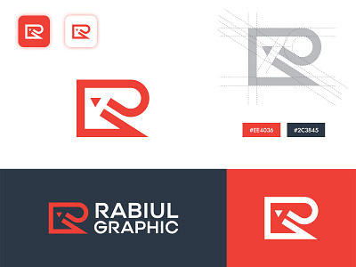 Letter R Mark Exploration by Rabiul Hossain on Dribbble