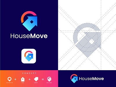 House moving logo arrow logo home logo home symbol house design house location pin icon house monogram house moving logo location logo logistic logo ideas logotype move logo