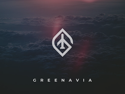 Greenavia Logo abstract air clean green leaf logo recycle travel vector