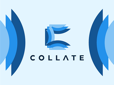 C logo abstract blue c logo collateral colorful design layer logo software vector